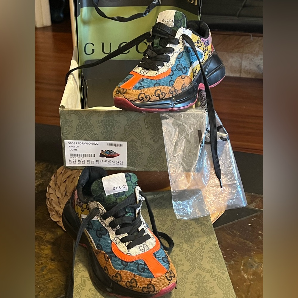 Gucci woman Colorful Logo Sneakers